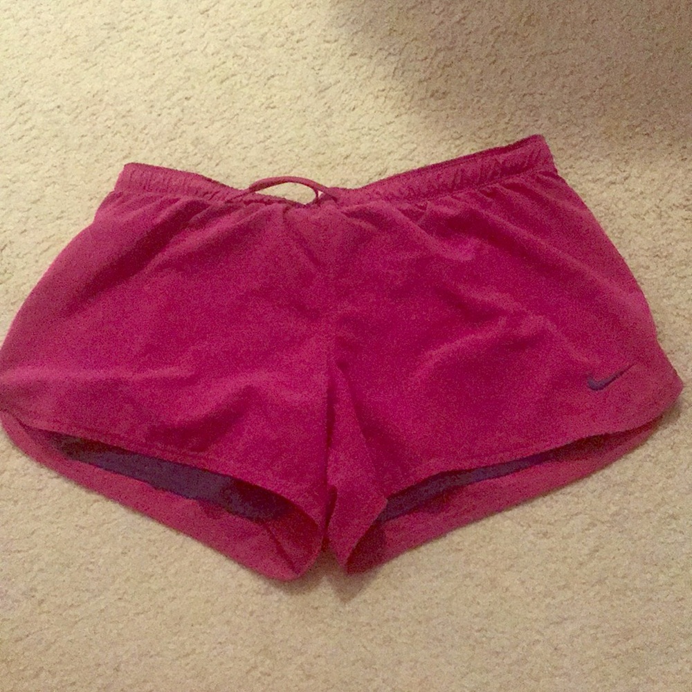 Nike Just Do IT Drifit Shorts pink and Purple